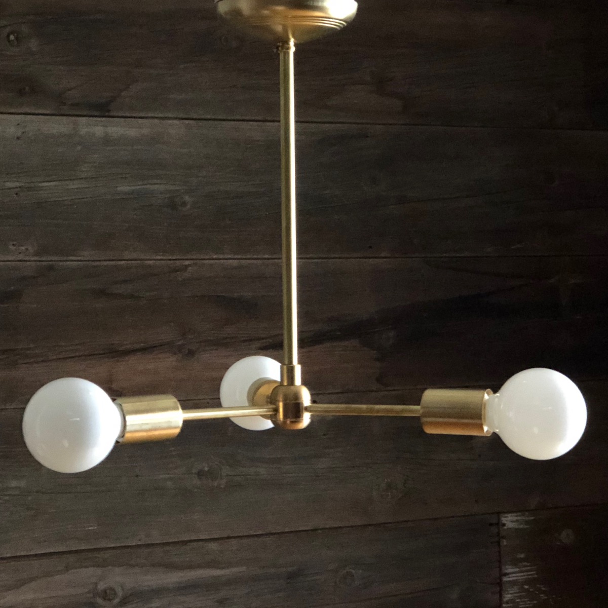 Molecular Brass Lamp 3 Lite 5in.