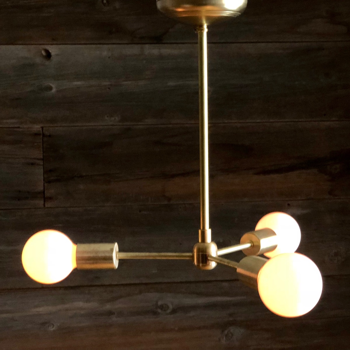 Molecular Brass Lamp 3 Lite 5in.