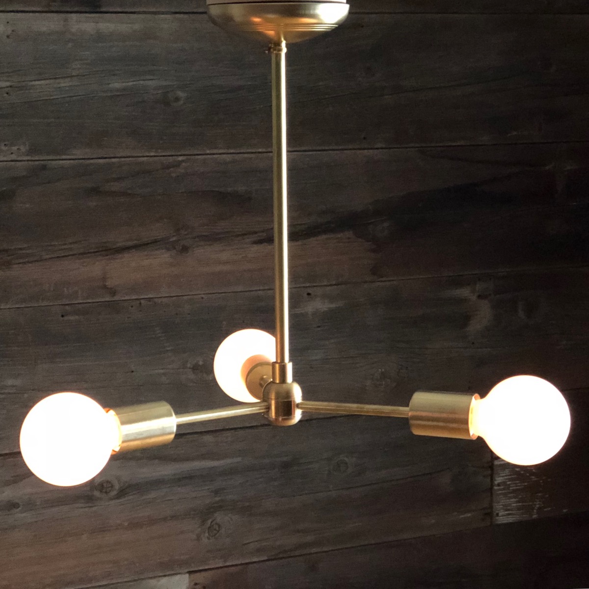 Molecular Brass Lamp 3 Lite 5in.