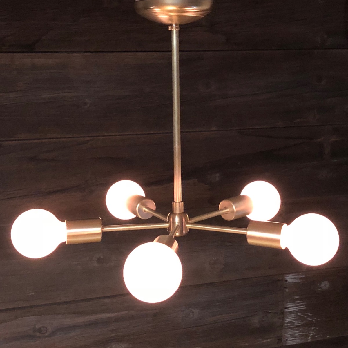 Molecular Brass Lamp 5 Lite 5in.