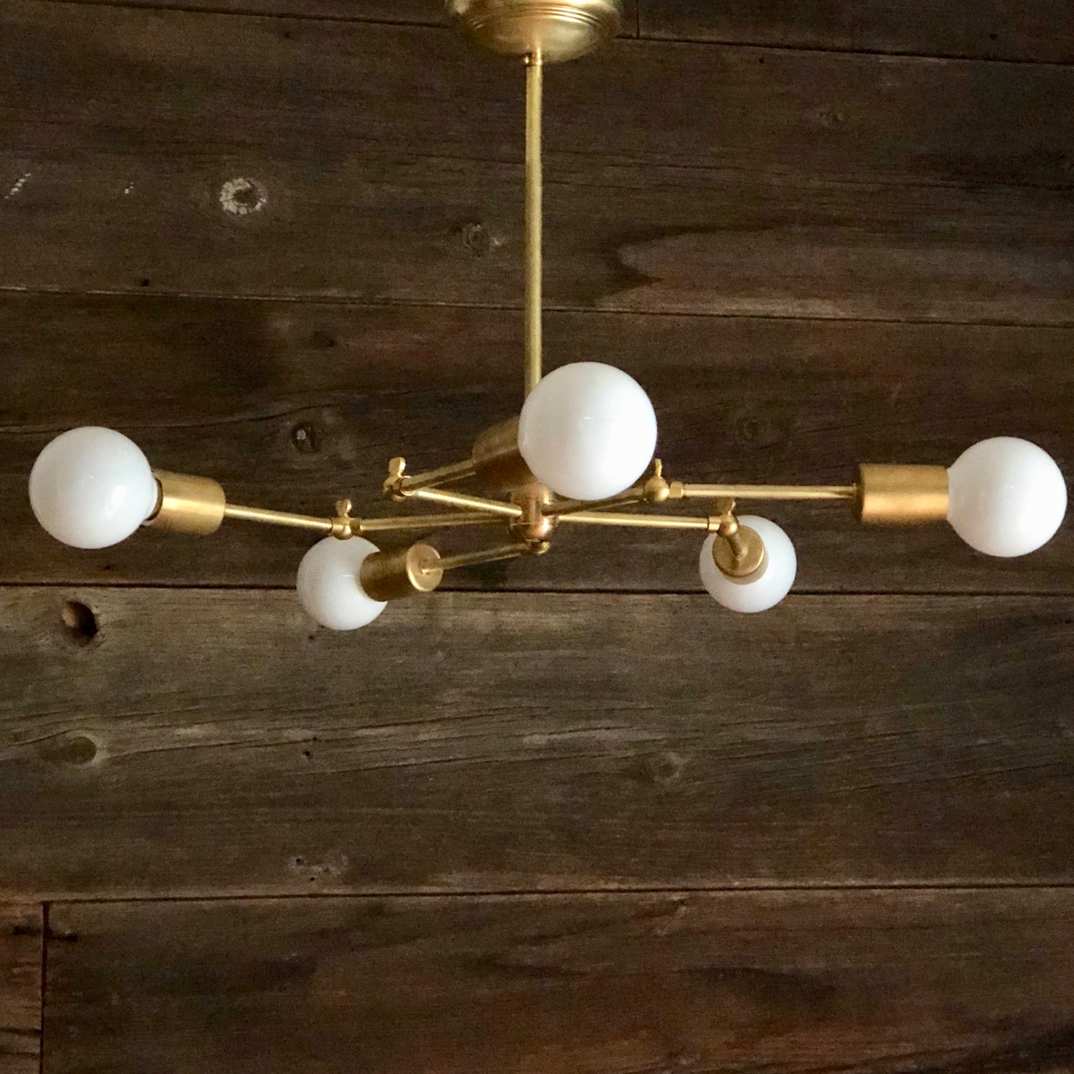 Molecular Brass Lamp 5 Lite Swivel