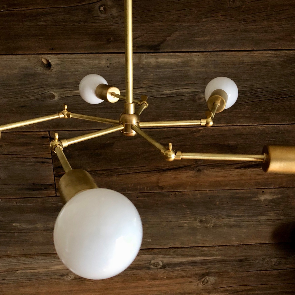 Molecular Brass Lamp 5 Lite Swivel