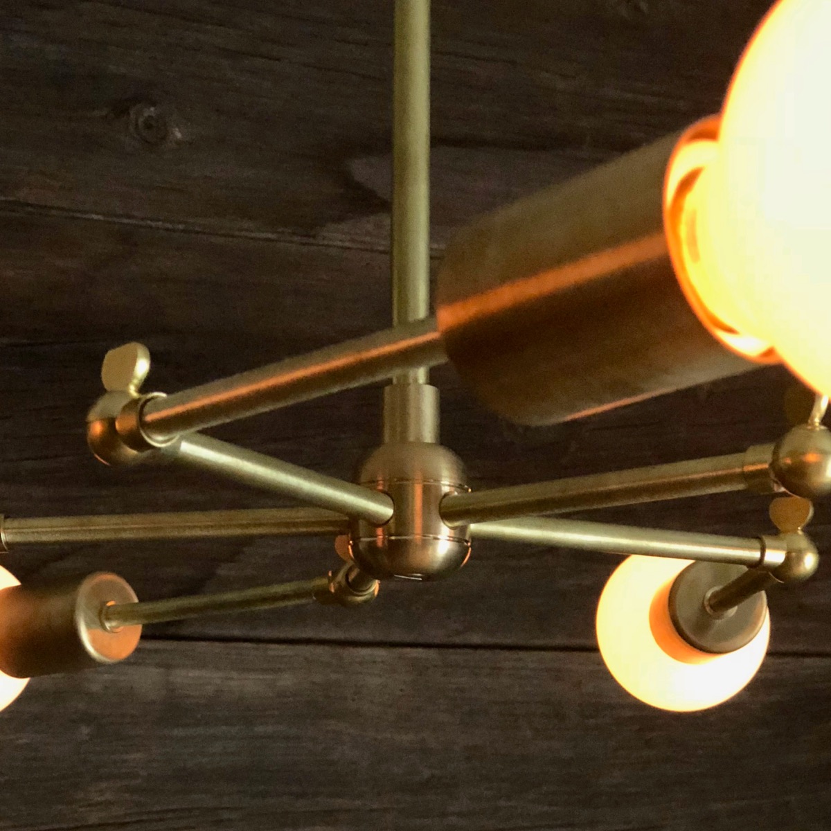 Molecular Brass Lamp 5 Lite Swivel