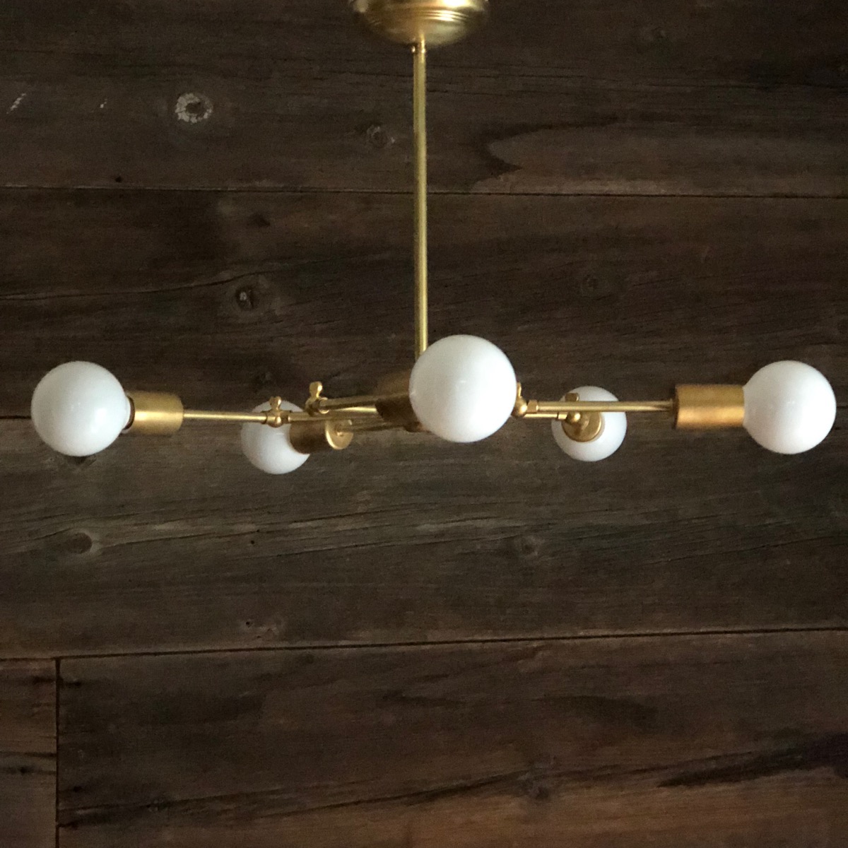 Molecular Brass Lamp 5 Lite Swivel