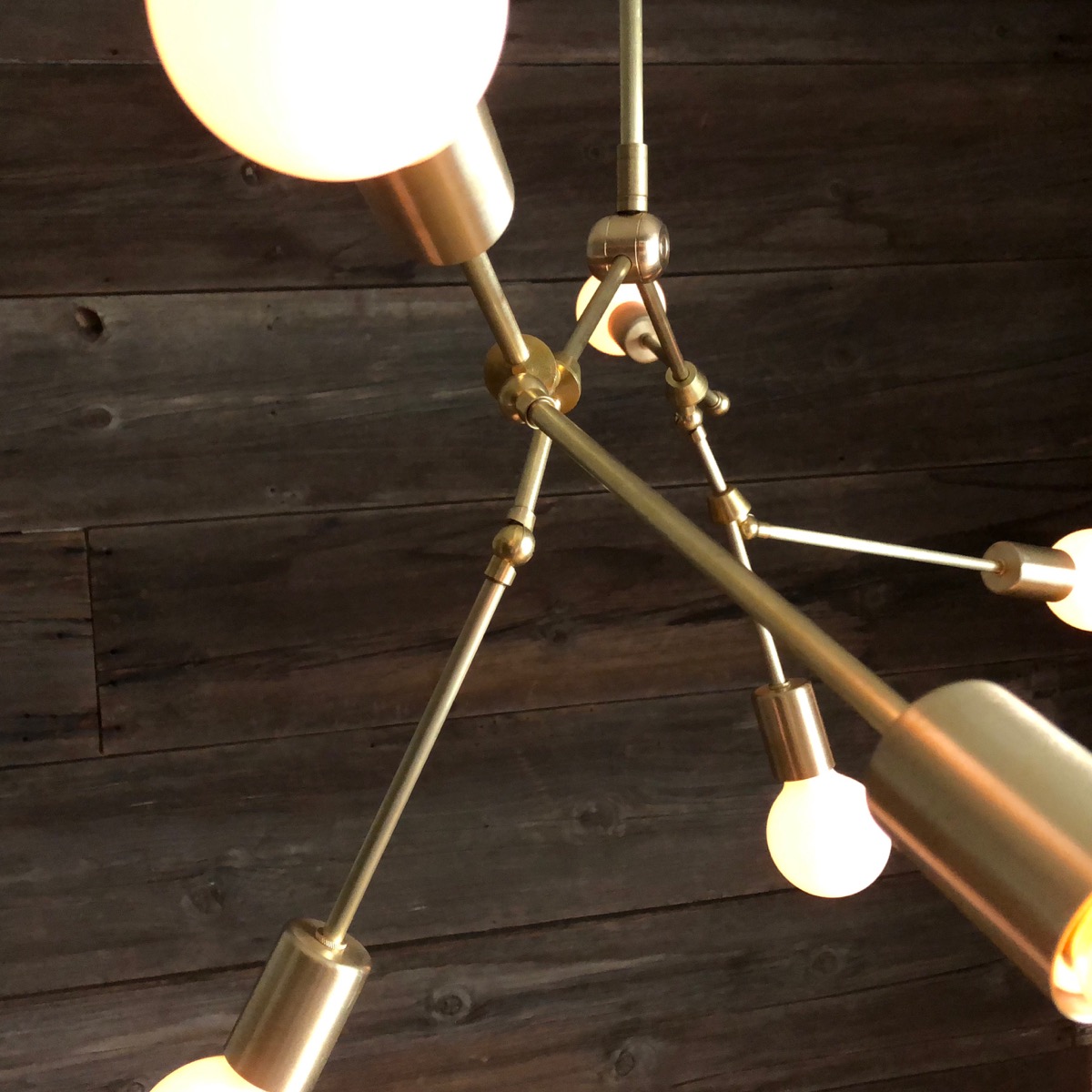 Molecular Brass Lamp 6 Lite Branch