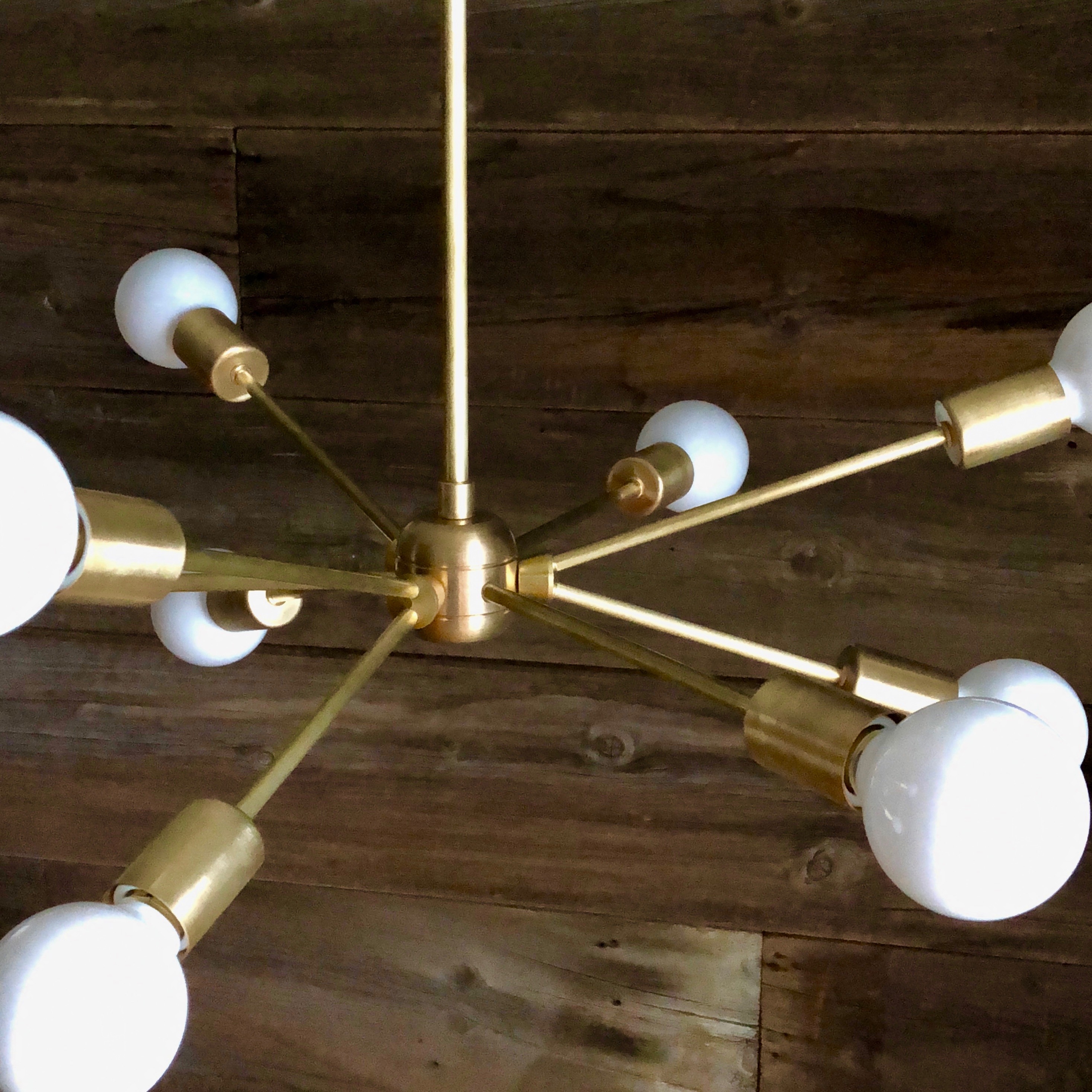 Molecular Brass Lamp 9 Lite Starburst